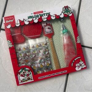 Handstand Kitchen Hello Kitty Holiday Cookie Party Set with Stamps, Frosting